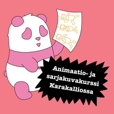 Lasten animaatio- ja sarjakuvakurssi Karakalliossa / Kev&auml;t 2026